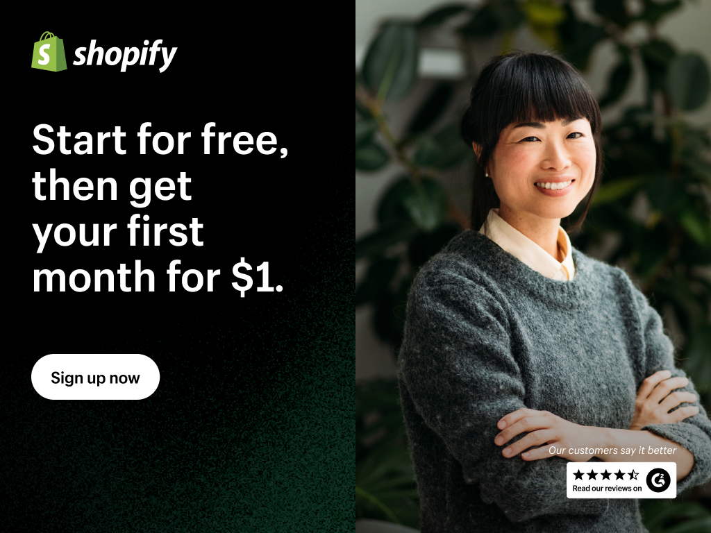 Shopify Affiliate Programs and Shopify Start For Free Trail Detail